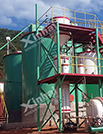 Gold elution plant