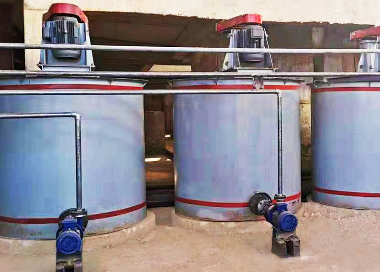 The principle of the agitation tanks