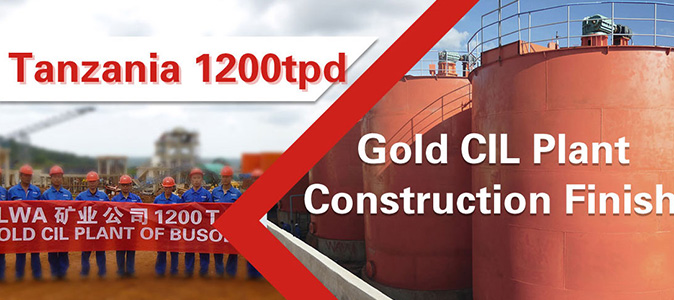 Xinhai Tanzania 1200tpd Gold CIL Plant Construction Finished
